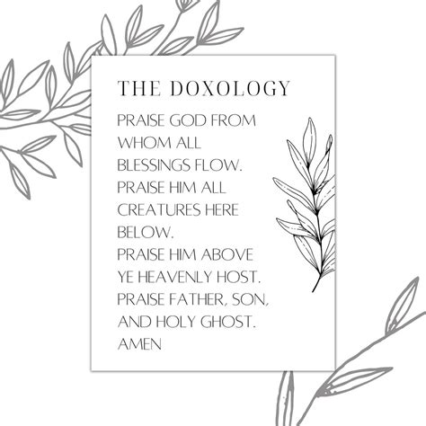 Doxology .